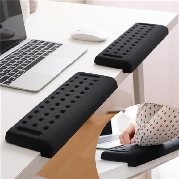 Ergonomic desk armrest pads memory foam wrist elbow forearm support cushion set - Picture 1 of 7